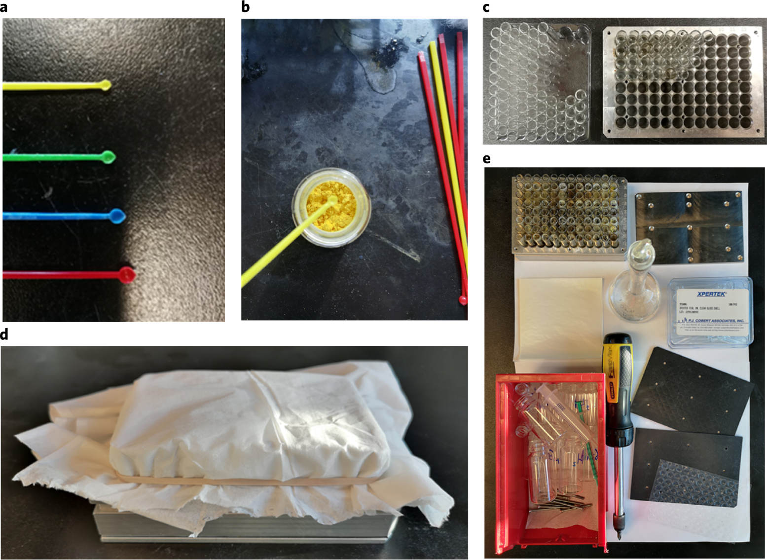 Fig. 6: Essential equipment for high-throughput reaction setup.