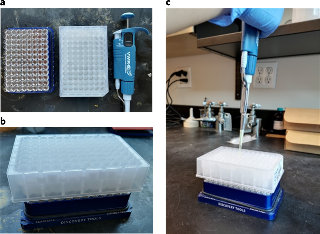 Fig. 9: Equipment used during the analysis preparation of a high-throughput experiment.