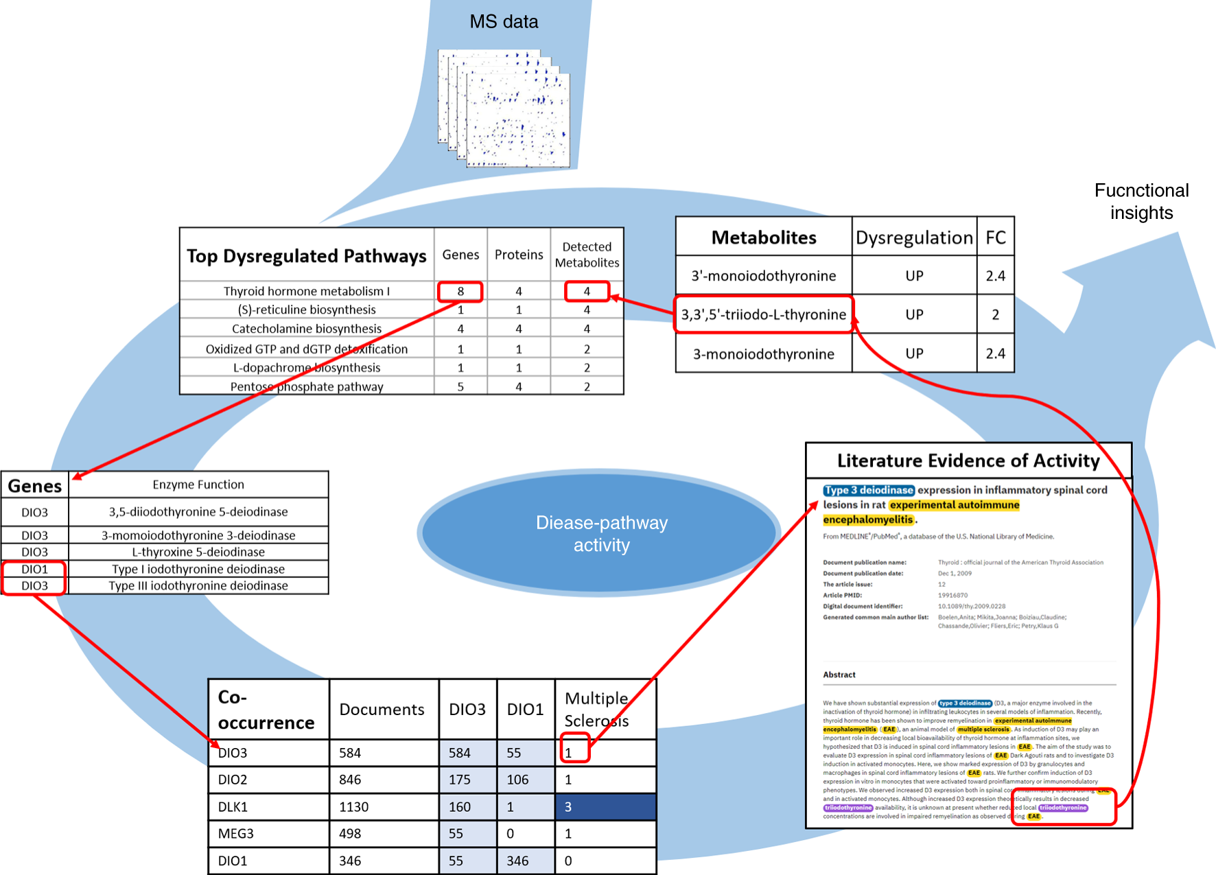 Fig. 15: Determination of function of dysregulated metabolic pathway in disease state.