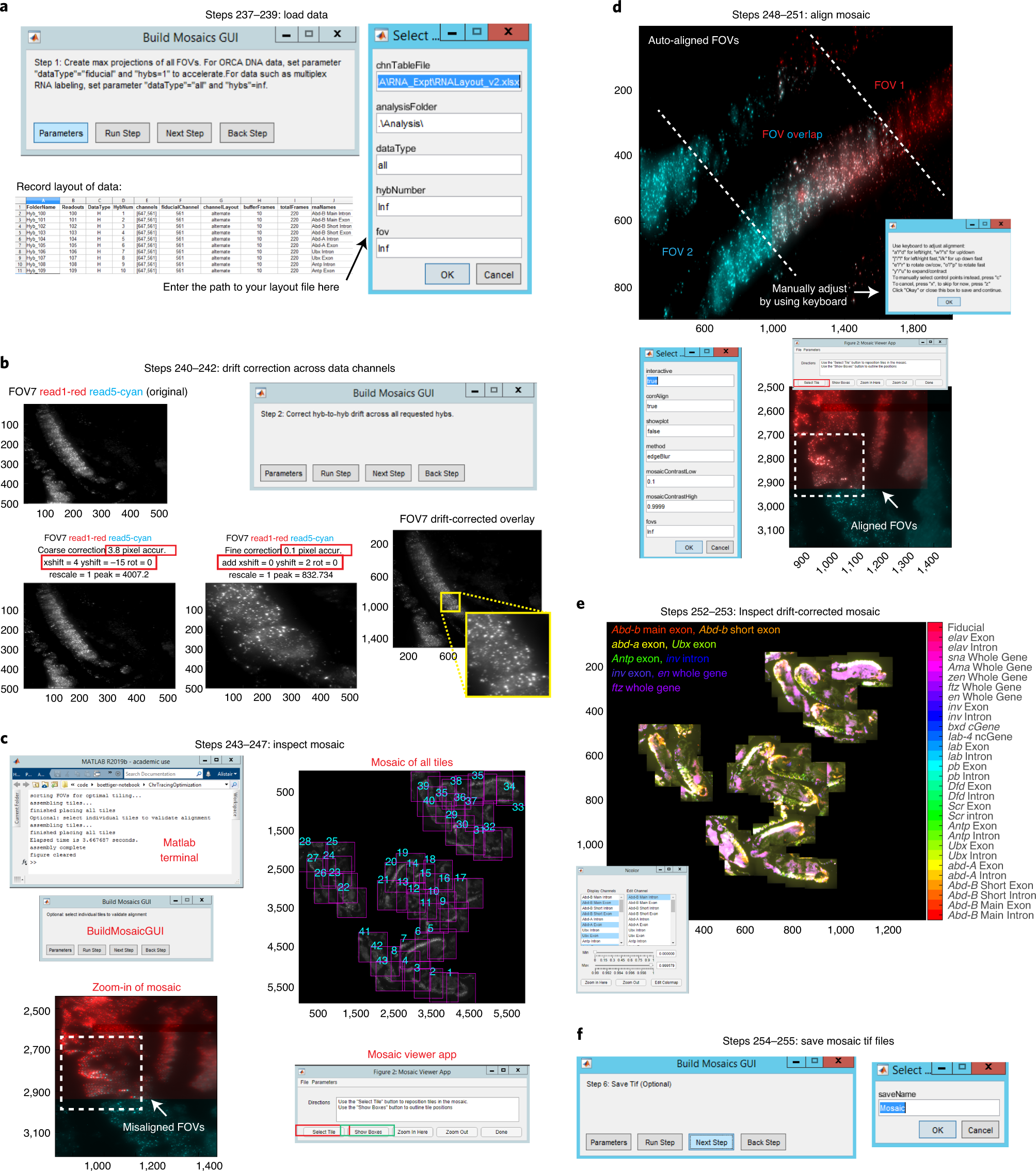 Fig. 11: BuildMosaics GUI.