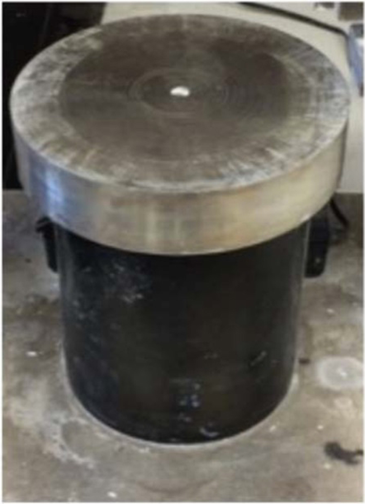 Fig. 10: An illustration of a home-made polishing wheel.