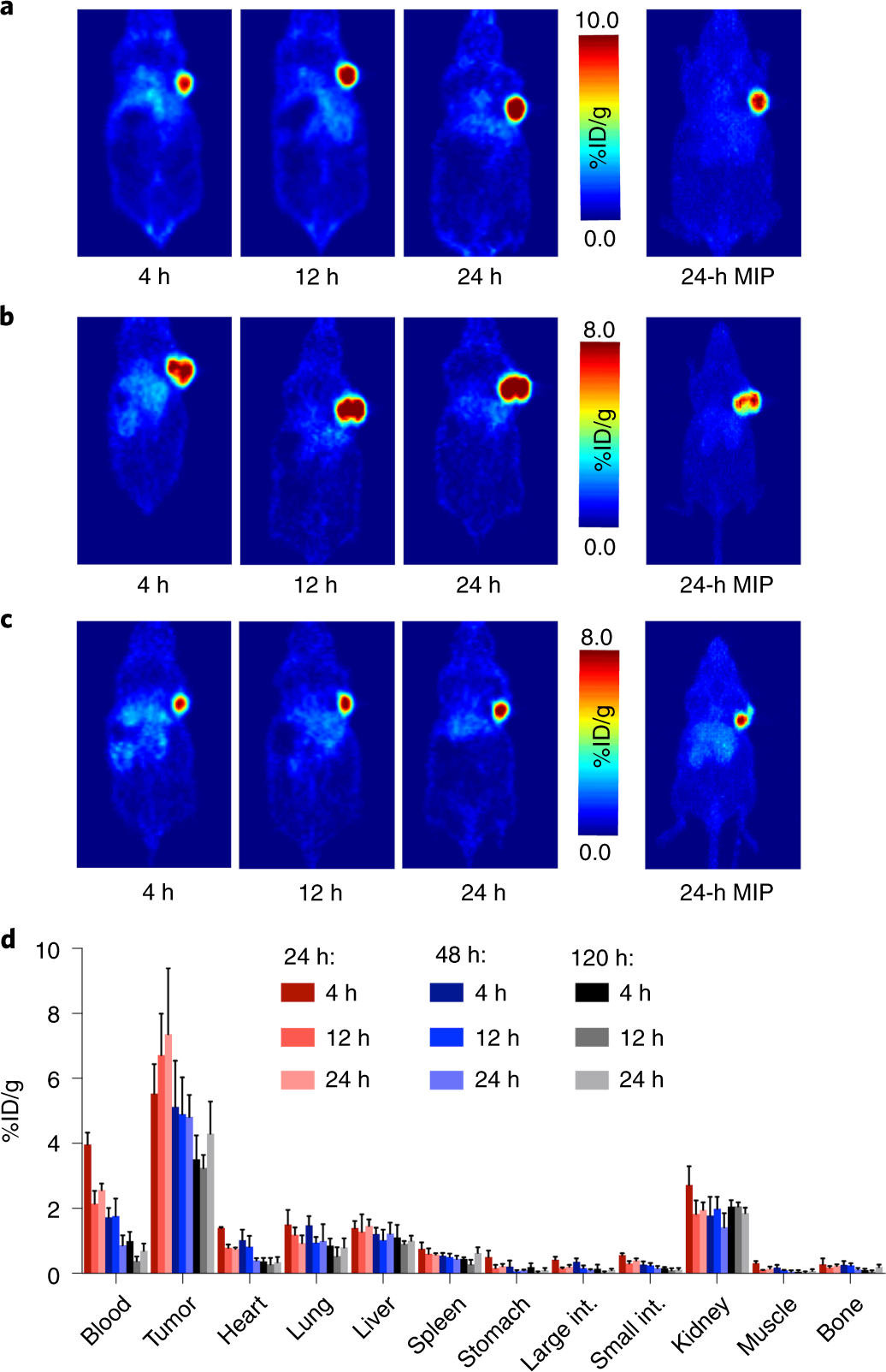 Fig. 8: Representative pretargeted PET images.