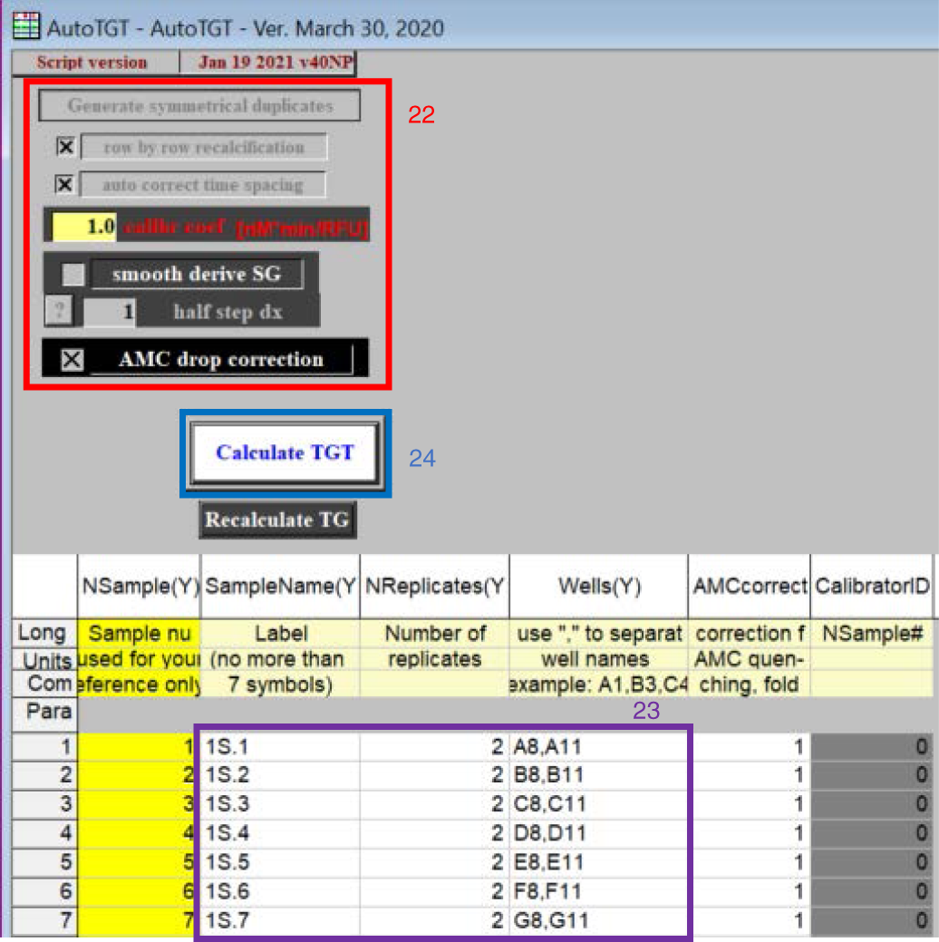 Fig. 4: AutoTGT worksheet.