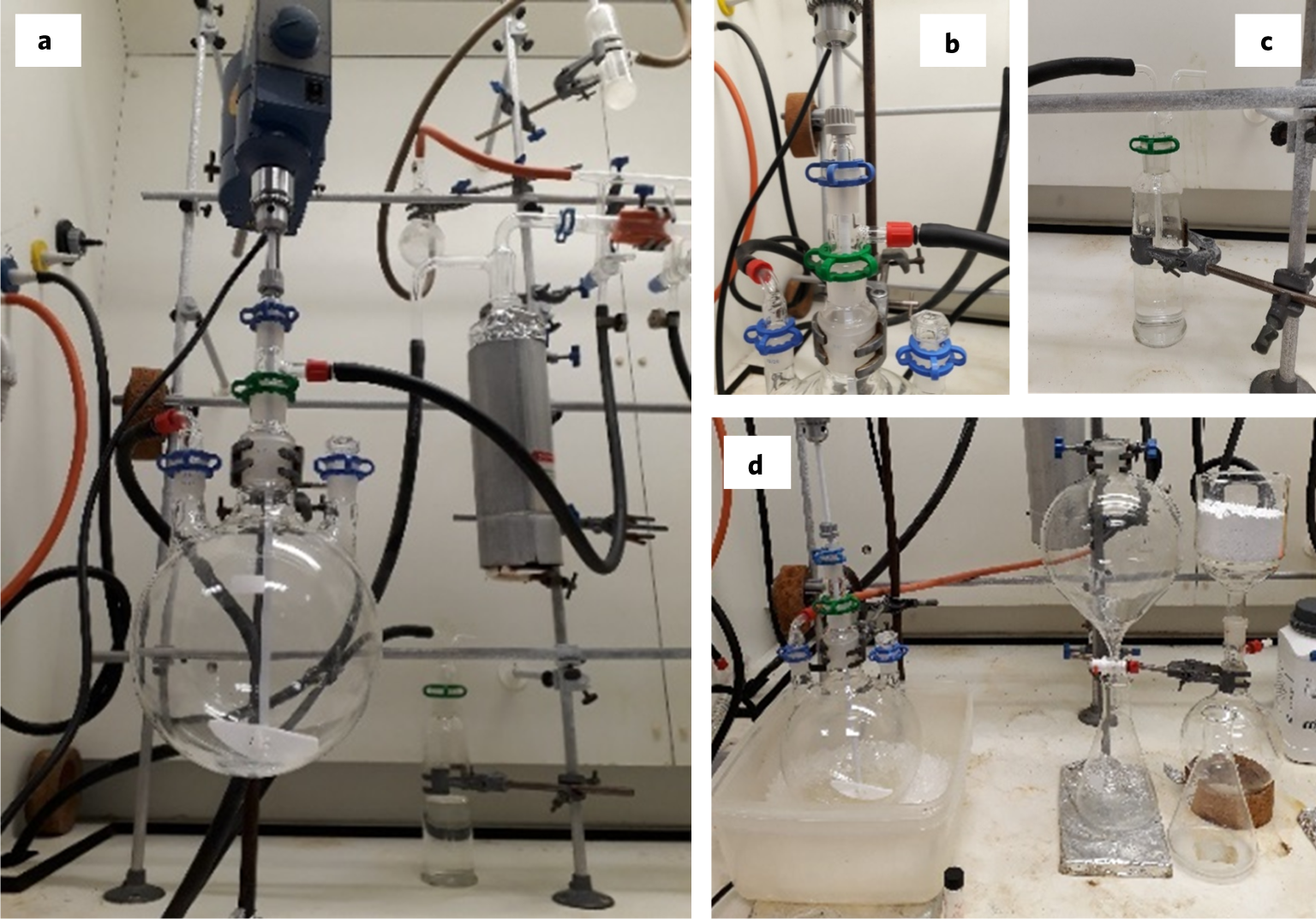 Fig. 10: Setup for the synthesis of isocyanate 7 (stage F).