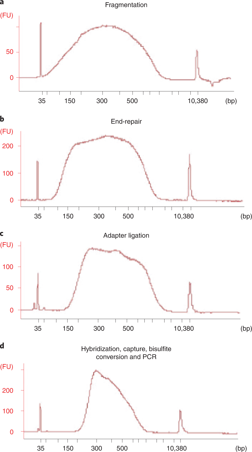 Fig. 4: QCs during the preparation of bait-captured SMF samples.