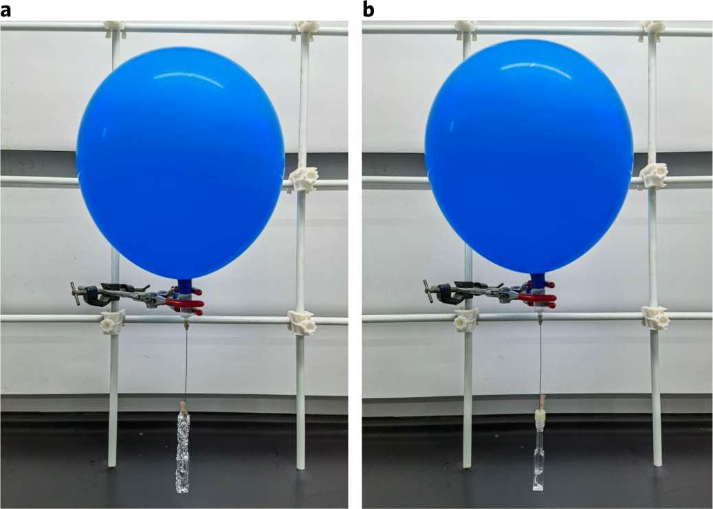 Fig. 9: Degassing setup.