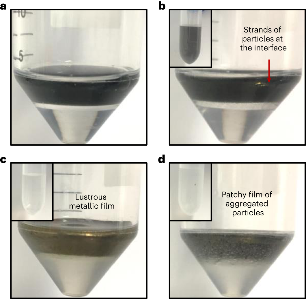 Fig. 4: Photographs of MeLLFs shaken to different extents.