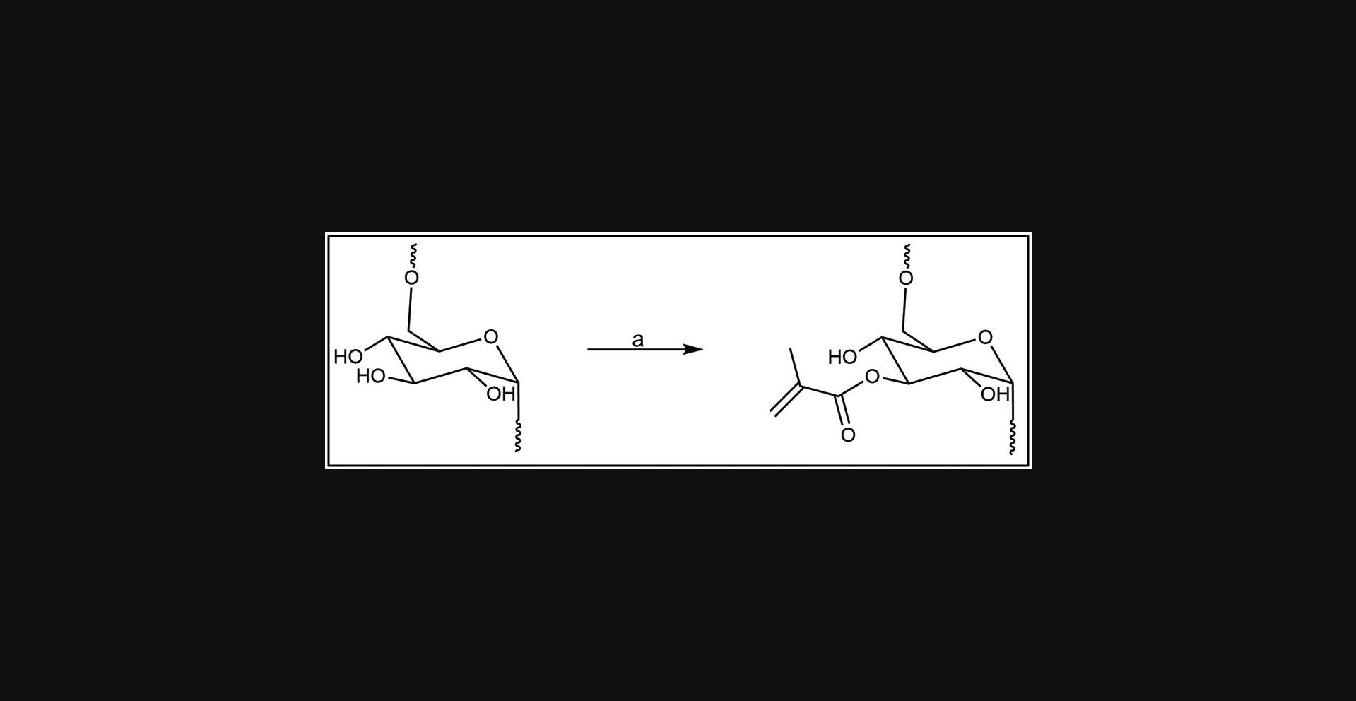 Details are in the caption following the image Reaction scheme of dextran methacrylation. Reagents and conditions: a, anhydrous dimethyl sulfoxide (DMSO), 4-dimethylaminopyridine (DMAP), glycidyl methacrylate (GMA), 45°C, 24 hr.