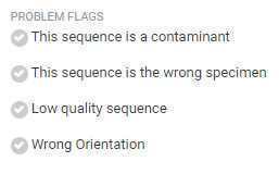 Problem flags that are utilized for ONT sequences. Problem flags that are utilized for ONT sequences.