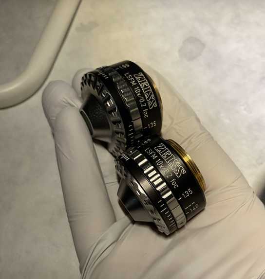 Fig. 10: Zeiss LSFM 10x/0.2 foc illumination objectives. Fig. 10: Zeiss LSFM 10x/0.2 foc illumination objectives.