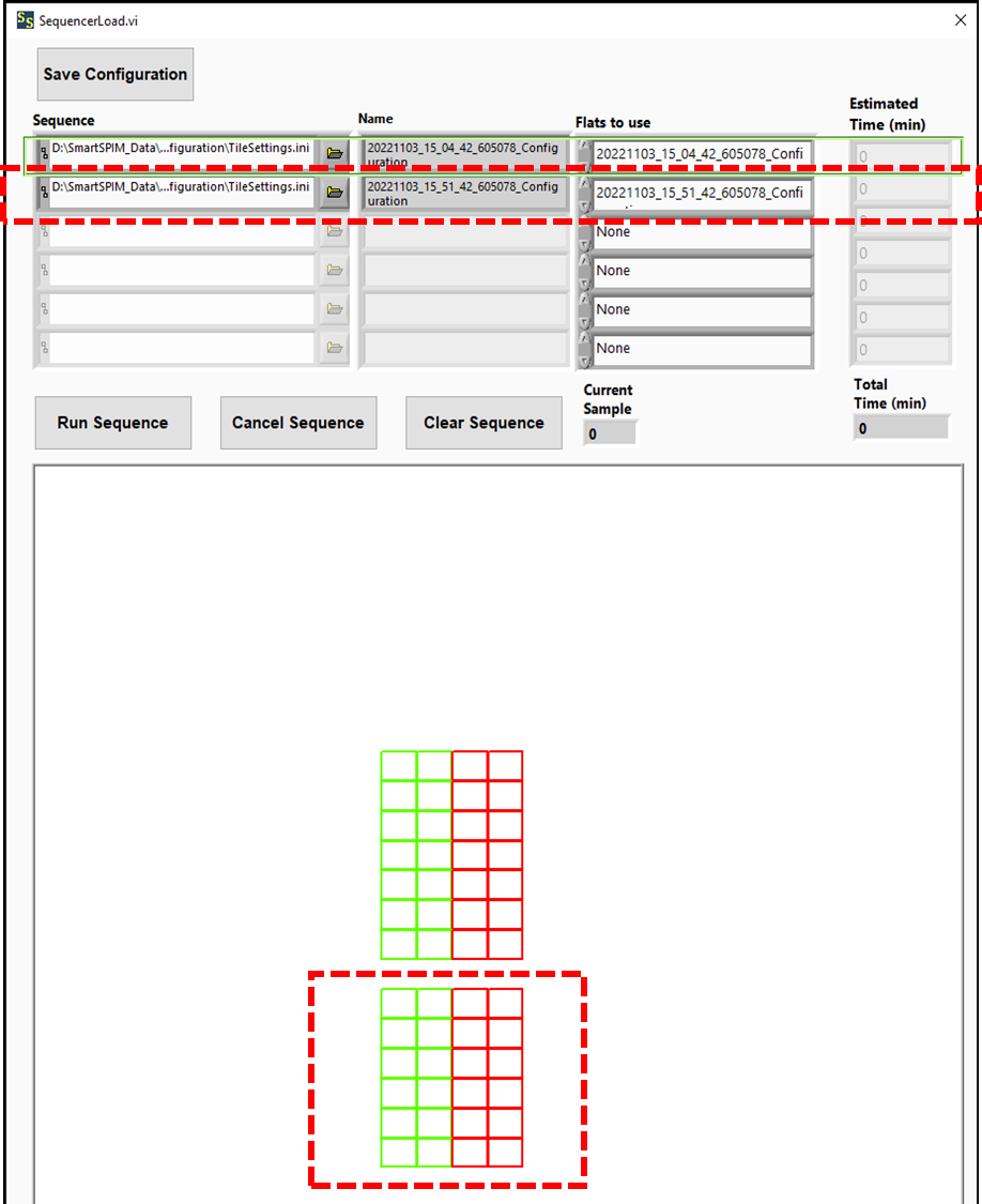 Software's user interface showing the tiling location of a second brain. Software's user interface showing the tiling location of a second brain.