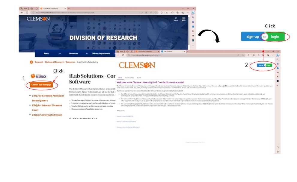 Figure 2. iLab login Figure 2. iLab login
