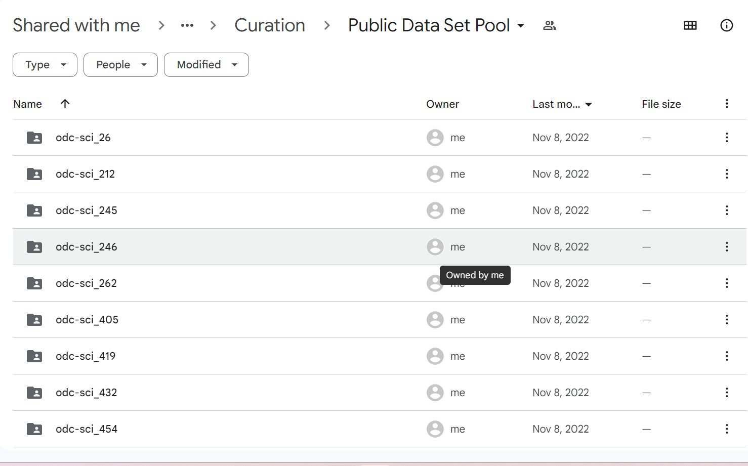 Create one folder for all curation related materials, and one for all dataset-related content Create one folder for all curation related materials, and one for all dataset-related content