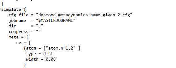 Meta block of the .msj file without the bias factor keyword Meta block of the .msj file without the bias factor keyword
