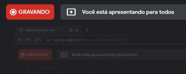 Certifique-se que a gravação começou. Certifique-se que a gravação começou.