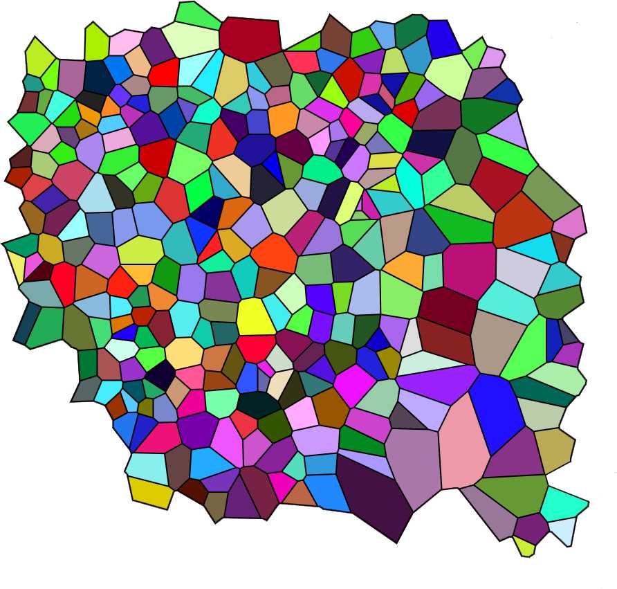 Last elaboration of Voroni tessalation (Elaboration 5) Last elaboration of Voroni tessalation (Elaboration 5)