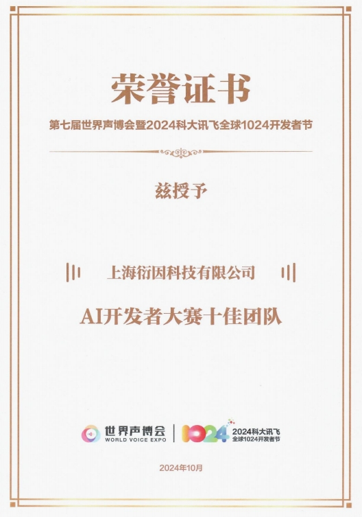 AI开发者大赛十佳团队